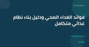 صورة توضيحية لمقال فوائد الغداء الصحي ودليل بناء نظام غذائي متكامل ضمن قسم الطعام والصحة